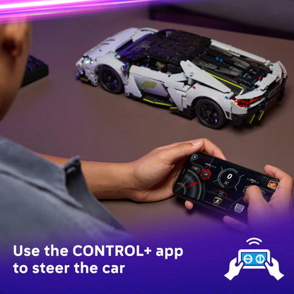 LEGO® Technic™ Lamborghini Revuelto Super Sports Car STEM Remote-Control Kit - 42214 - 1135 Piece Building Set
