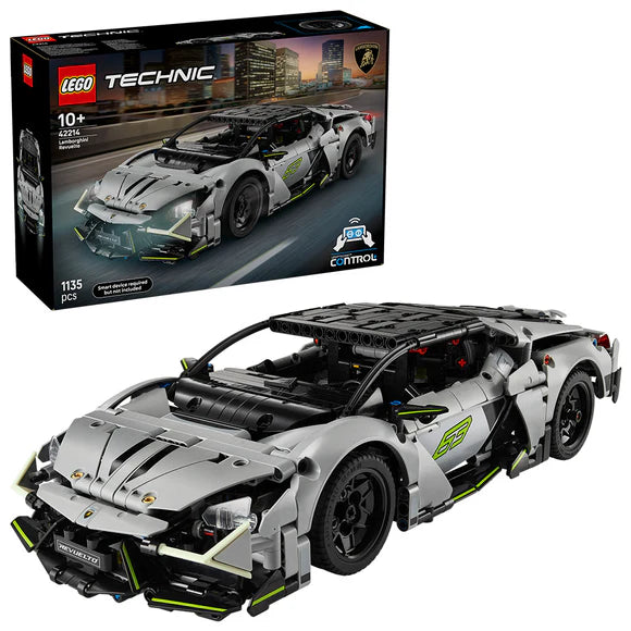 LEGO® Technic™ Lamborghini Revuelto Super Sports Car STEM Remote-Control Kit - 42214 - 1135 Piece Building Set