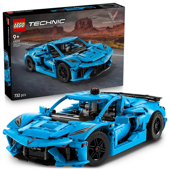 LEGO® Technic™ Chevrolet Corvette Stingray Blue Car - 42217 - 732 Piece Building Set