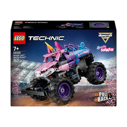 LEGO® Technic Monster Jam™ Sparkle Smash™ Pull-Back Toy - 42220 - 243 Piece Building Set