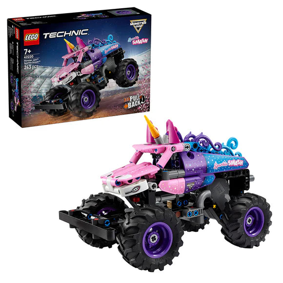 LEGO® Technic Monster Jam™ Sparkle Smash™ Pull-Back Toy - 42220 - 243 Piece Building Set