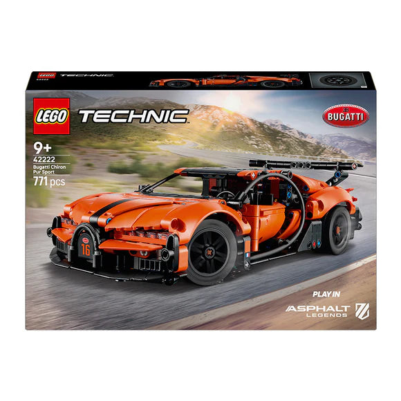 LEGO® Technic Bugatti Chiron Pur Sport Hypercar - 42222 - 771 Piece Building Set