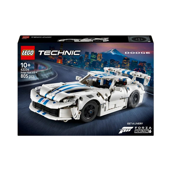 LEGO® Technic™ Dodge Viper GTS-R Sports Car — 42234 — 805 Piece Building Set