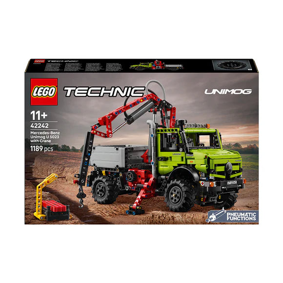 LEGO® Technic™ Mercedes-Benz Unimog U 5023 with Crane — 42242 — 1189 Piece Building Set
