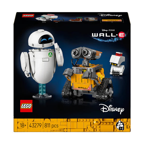 LEGO® Disney and Pixar WALL-E and EVE — 43279 — 811 Piece Building Set