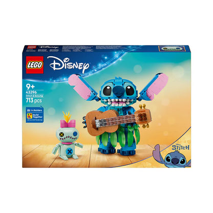 LEGO® Disney Stitch & Scrump — 43296 — 713 Piece Building Set
