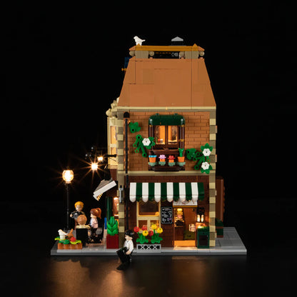 Lumibricks® | Funwhole® Book Café & Coffee House — Modular City Building with LED Lights — F9031 — 1718 Piece Building Set