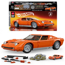 MATTEL BRICK SHOP™ Hot Wheels® ’71 Lamborghini Miura P400 SV - 1:12 scale - 1523 Piece Building Set - JHF61