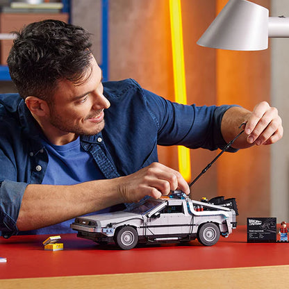 LEGO® ICONS Back to the Future Time Machine Building Kit for Adults - 10300 - 1856 Piece Building Set