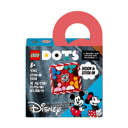 LEGO® DOTS Disney Mickey Mouse & Minnie Mouse Stitch-on Patch - 41963 - 95 Piece Building Set