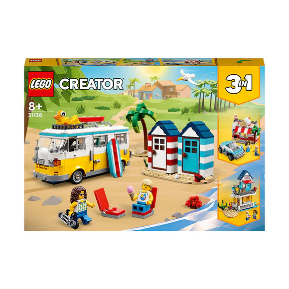 LEGO® Creator 3-in-1 Beach Camper Van | 31138 | 556 Piece Building Set