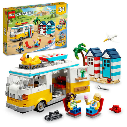 LEGO® Creator 3-in-1 Beach Camper Van | 31138 | 556 Piece Building Set