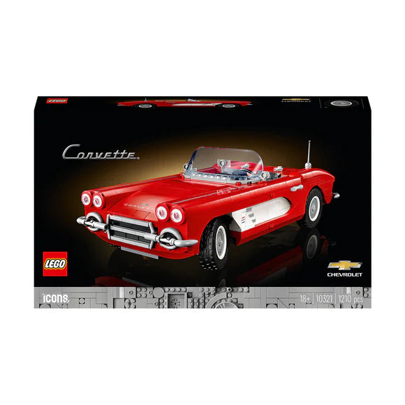 LEGO® ICONS Corvette Model Car - 10321 - 1210 Piece Building Set