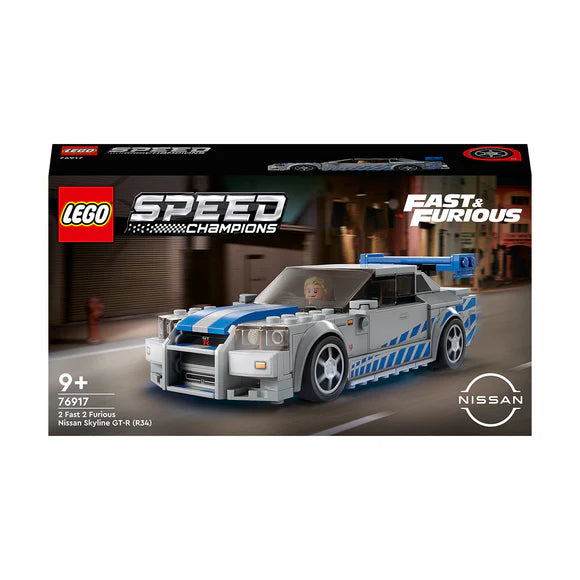 LEGO® Speed Champions 2 Fast 2 Furious Nissan Skyline GT-R (R34) - 76917 - 319 Piece Building Set