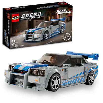 LEGO® Speed Champions 2 Fast 2 Furious Nissan Skyline GT-R (R34) - 76917 - 319 Piece Building Set