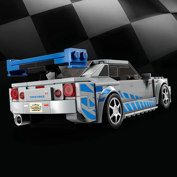 LEGO® Speed Champions 2 Fast 2 Furious Nissan Skyline GT-R (R34) - 76917 - 319 Piece Building Set