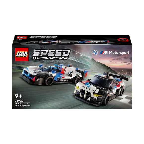 LEGO® Speed Champions BMW M4 GT3 & BMW M Hybrid V8 Race Cars - 76922 - 676 Piece Building Set