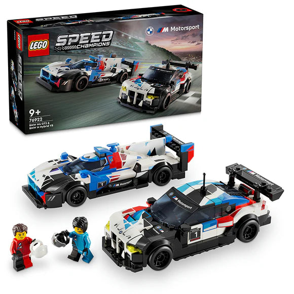 LEGO® Speed Champions BMW M4 GT3 & BMW M Hybrid V8 Race Cars - 76922 - 676 Piece Building Set