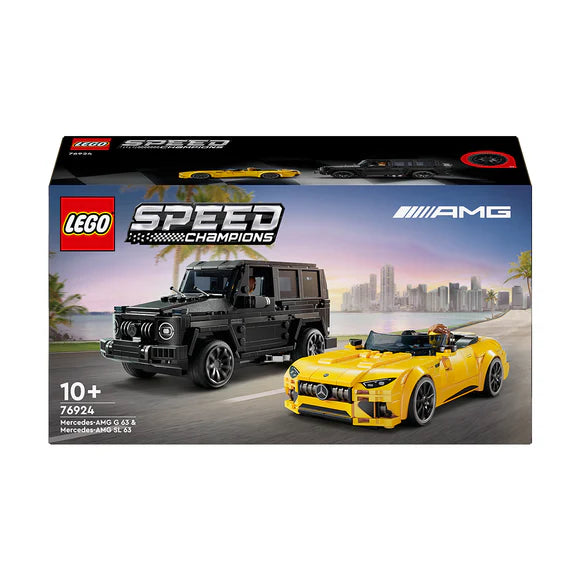LEGO® Speed Champions Mercedes-AMG G 63 & Mercedes-AMG SL 63 - 76924 - 808 Piece Building Set