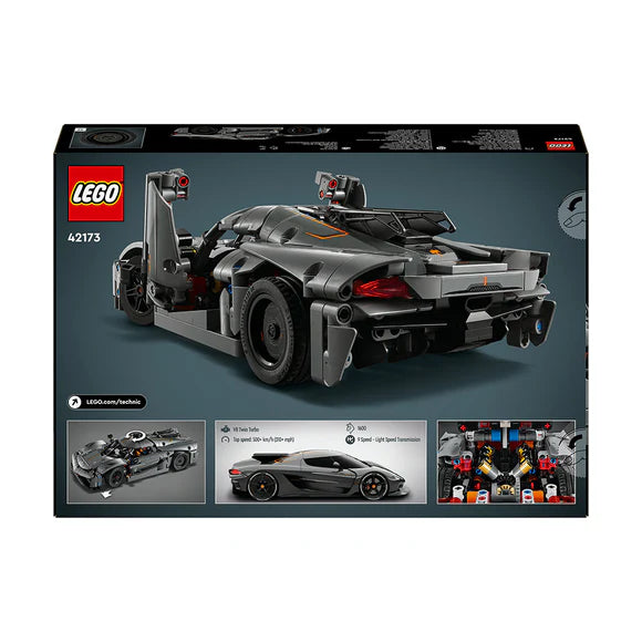 LEGO® Technic™ Koenigsegg Jesko Absolut Grey Hypercar - 42173 - 801 Piece Building Set