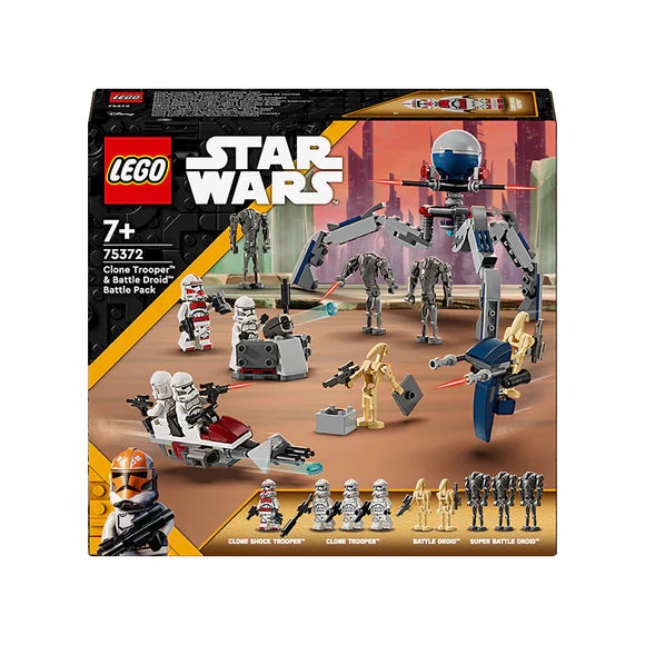 LEGO® Star Wars™ Clone Trooper & Battle Droid Battle Pack - 75372 - 215 Piece Building Set