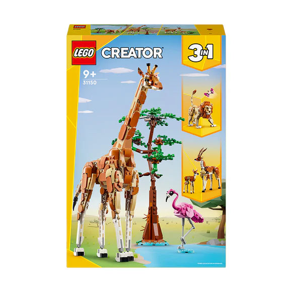 LEGO® Creator 3in1 Wild Safari Animals - 31150 - 780 Piece Building Set