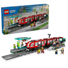 LEGO® City Downtown Tram and Station | 60423 | 811 Piece Building Set