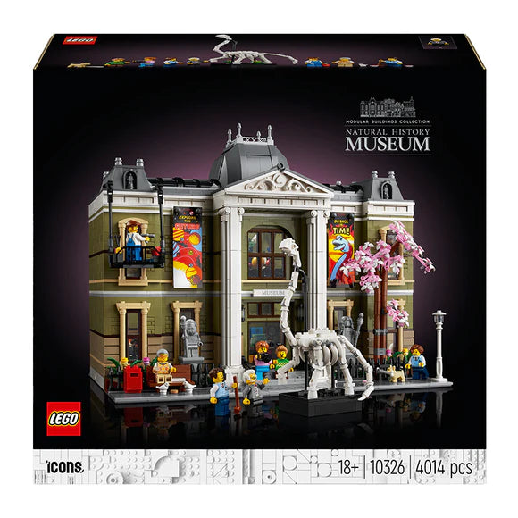 LEGO® ICONS Natural History Museum Modular Buildings Collection for Adults - 10326 - 4014 Piece Building Set