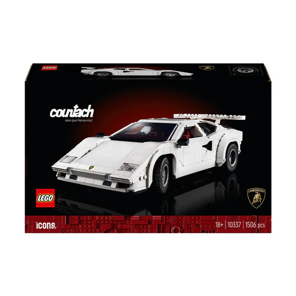 LEGO® ICONS Lamborghini Countach 5000 Quattrovalvole - 10337 - 1506 Piece Building Set