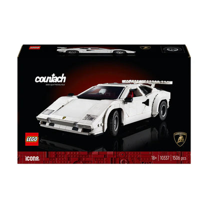 LEGO® ICONS Lamborghini Countach 5000 Quattrovalvole - 10337 - 1506 Piece Building Set