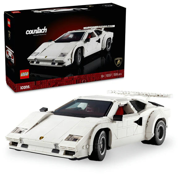 LEGO® ICONS Lamborghini Countach 5000 Quattrovalvole - 10337 - 1506 Piece Building Set
