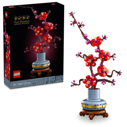 LEGO® Icons Botanicals Plum Blossom 10369 – 327-Piece Floral Building Set for Adults