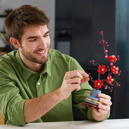 LEGO® Icons Botanicals Plum Blossom 10369 – 327-Piece Floral Building Set for Adults