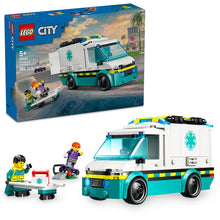 LEGO® City Emergency Ambulance Toy Truck - 60451 - 184 Piece Building Set
