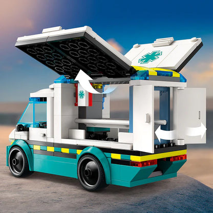 LEGO® City Emergency Ambulance Toy Truck - 60451 - 184 Piece Building Set