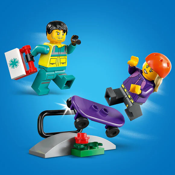 LEGO® City Emergency Ambulance Toy Truck - 60451 - 184 Piece Building Set