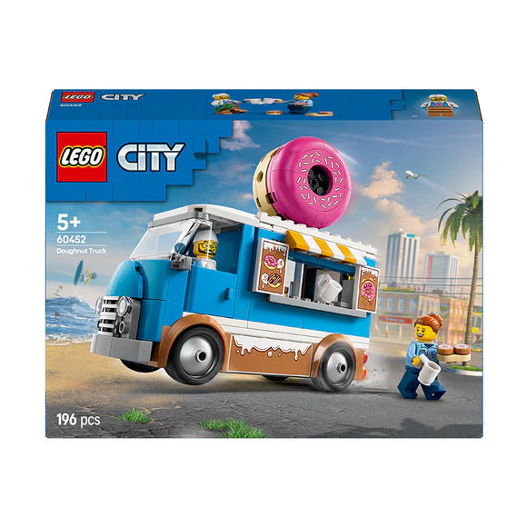 LEGO® City Doughnut Truck Playset Vendor Vehicle - 60452 - 196 Piece Building Set