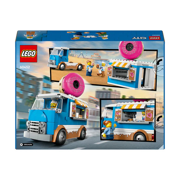 LEGO® City Doughnut Truck Playset Vendor Vehicle - 60452 - 196 Piece Building Set