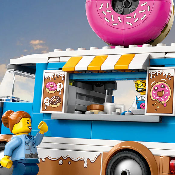 LEGO® City Doughnut Truck Playset Vendor Vehicle - 60452 - 196 Piece Building Set