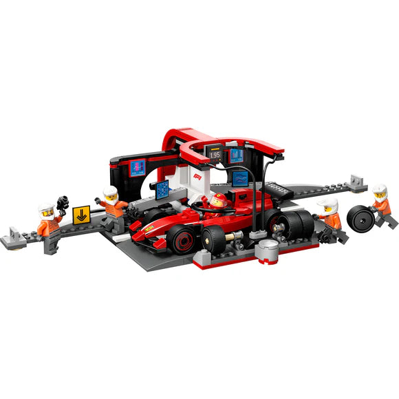 LEGO® City F1® Pit Stop & Pit Crew with Ferrari Car Toy - 60443 - 322 Piece Building Set