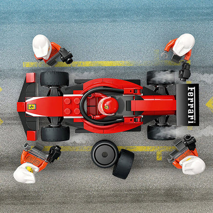 LEGO® City F1® Pit Stop & Pit Crew with Ferrari Car Toy - 60443 - 322 Piece Building Set