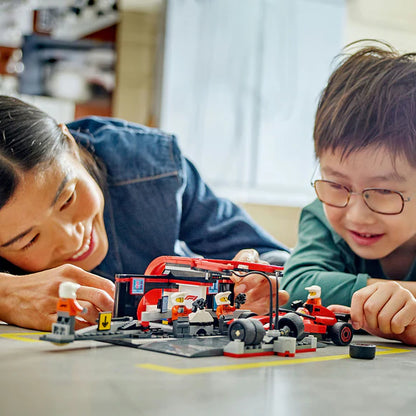 LEGO® City F1® Pit Stop & Pit Crew with Ferrari Car Toy - 60443 - 322 Piece Building Set