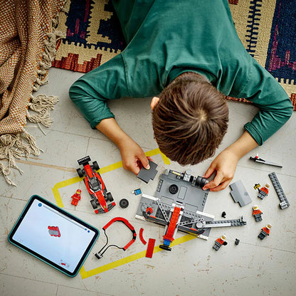 LEGO® City F1® Pit Stop & Pit Crew with Ferrari Car Toy - 60443 - 322 Piece Building Set