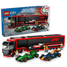 LEGO® City F1® Truck with RB20 & AMR24 F1® Cars Toy Racing Transporter Set - 60445 - 1086 Piece Building Set