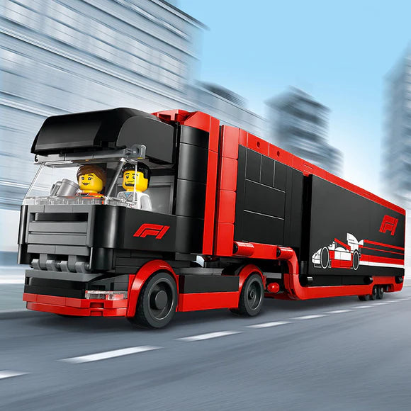 LEGO® City F1® Truck with RB20 & AMR24 F1® Cars Toy Racing Transporter Set - 60445 - 1086 Piece Building Set