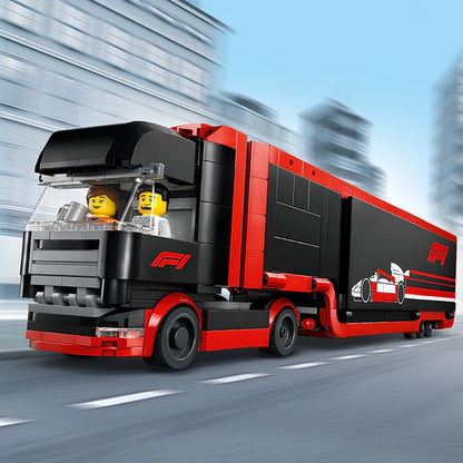 LEGO® City F1® Truck with RB20 & AMR24 F1® Cars Toy Racing Transporter Set - 60445 - 1086 Piece Building Set