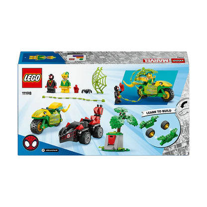 LEGO® Marvel Spidey and his Amazing Friends Spin and Electro Dinosaur Vehicle Chase - 11198 - 124 Piece Building Set