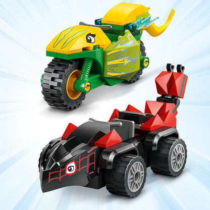 LEGO® Marvel Spidey and his Amazing Friends Spin and Electro Dinosaur Vehicle Chase - 11198 - 124 Piece Building Set