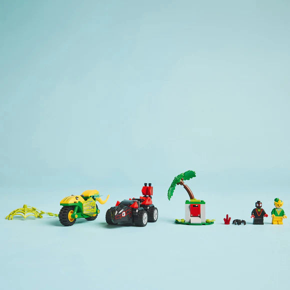 LEGO® Marvel Spidey and his Amazing Friends Spin and Electro Dinosaur Vehicle Chase - 11198 - 124 Piece Building Set