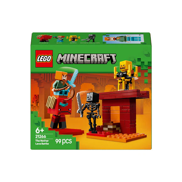 LEGO® Minecraft® The Nether Lava Battle 21266 – 99 Piece Building Set